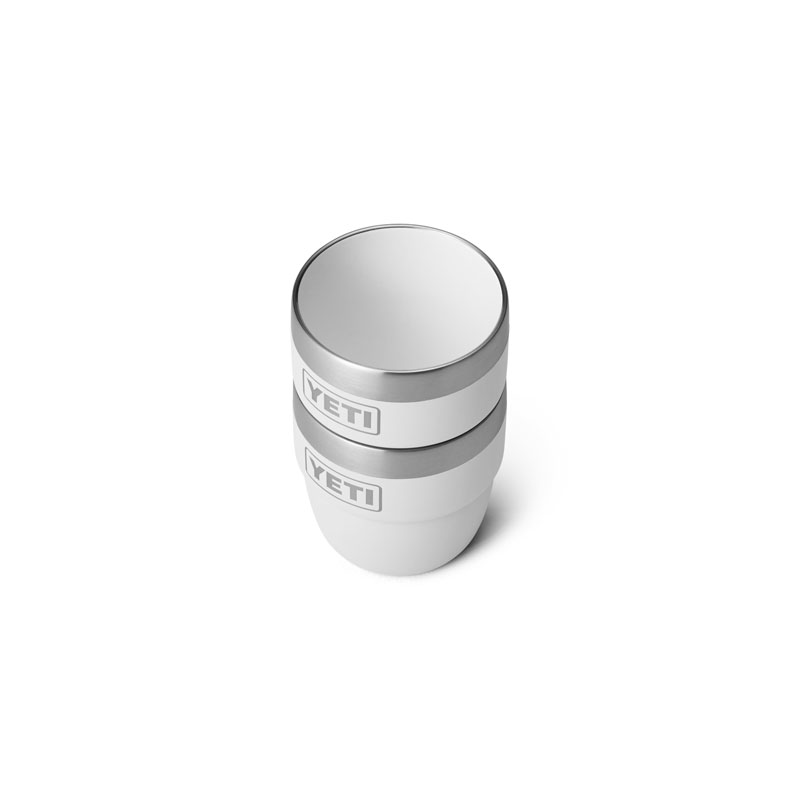 YETI Rambler Stackable Cups 4oz White | 54 Dean Street Fly Shop